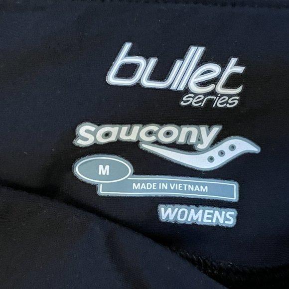 Saucony Bullet Series Pocket Leggings Black M - Picture 3 of 3